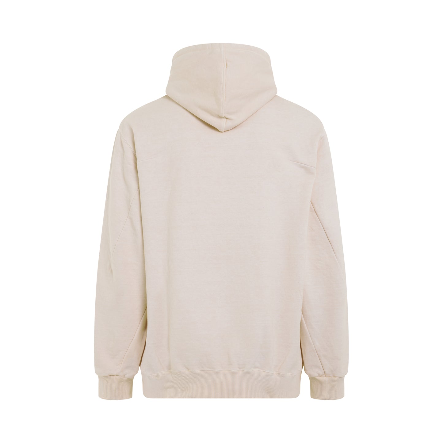 Rust Embroidery Hoodie in Ivory