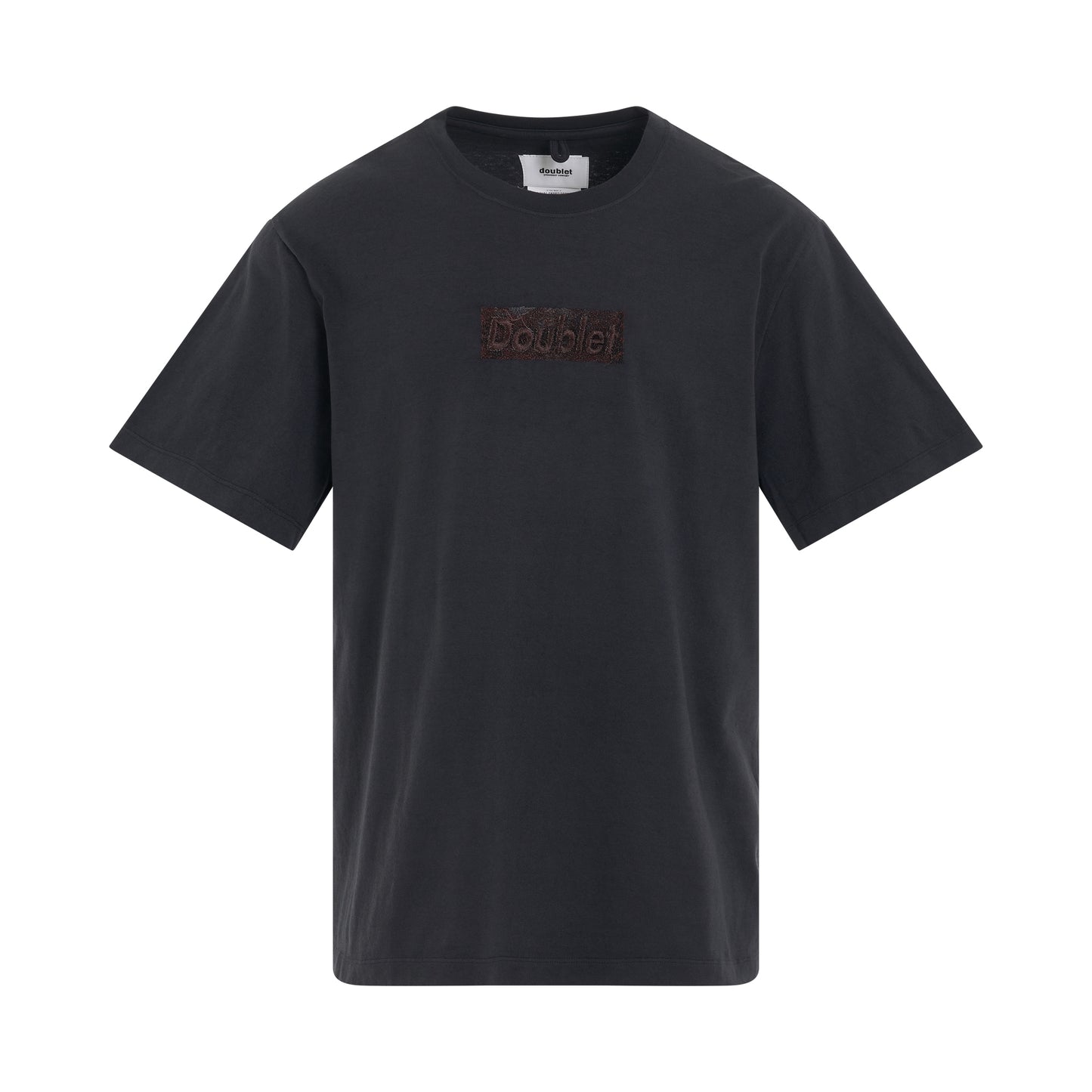 Rust Embroidery T-Shirt in Black