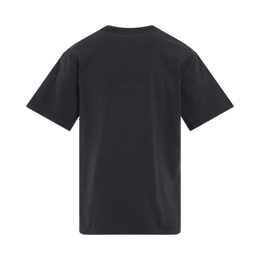 Rust Embroidery T-Shirt in Black