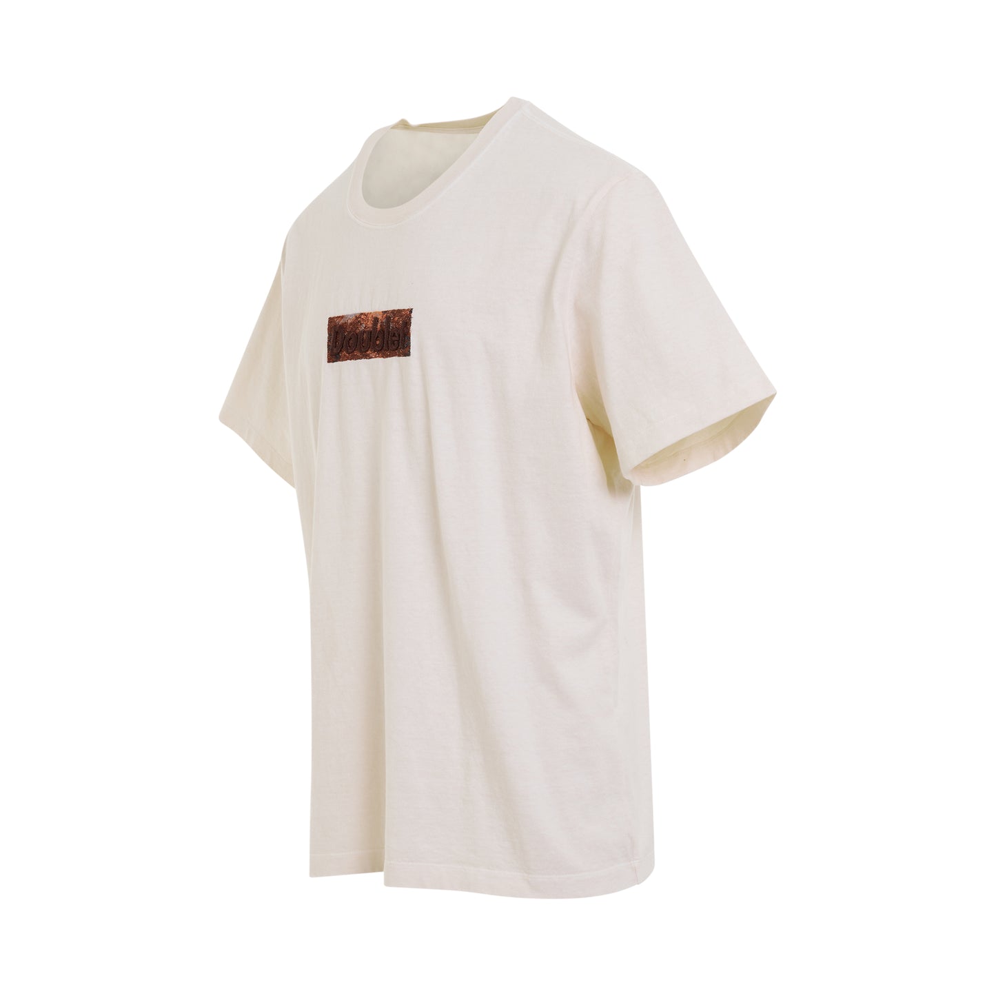 Rust Embroidery T-Shirt in Ivory