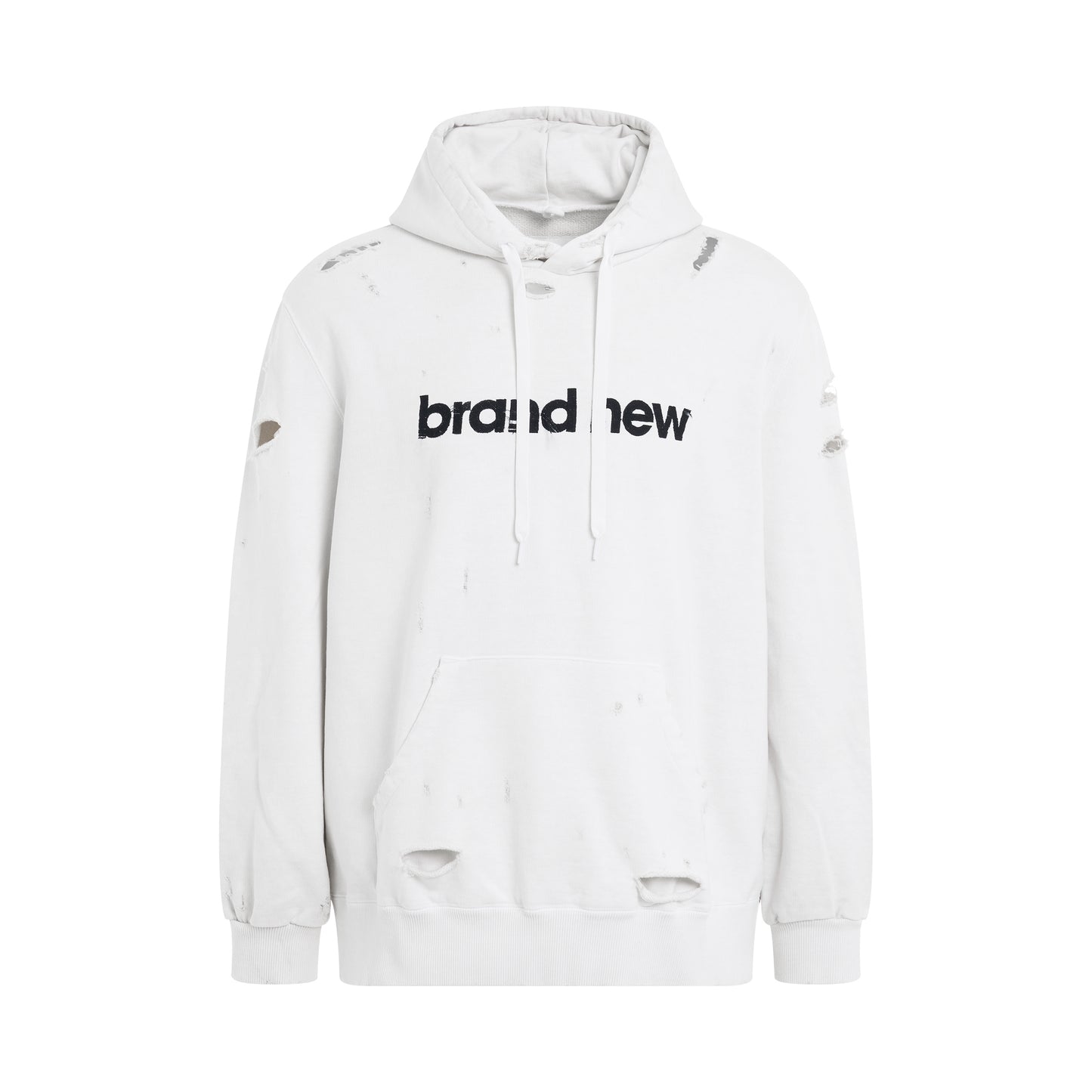 Destroyed Hoodie in White