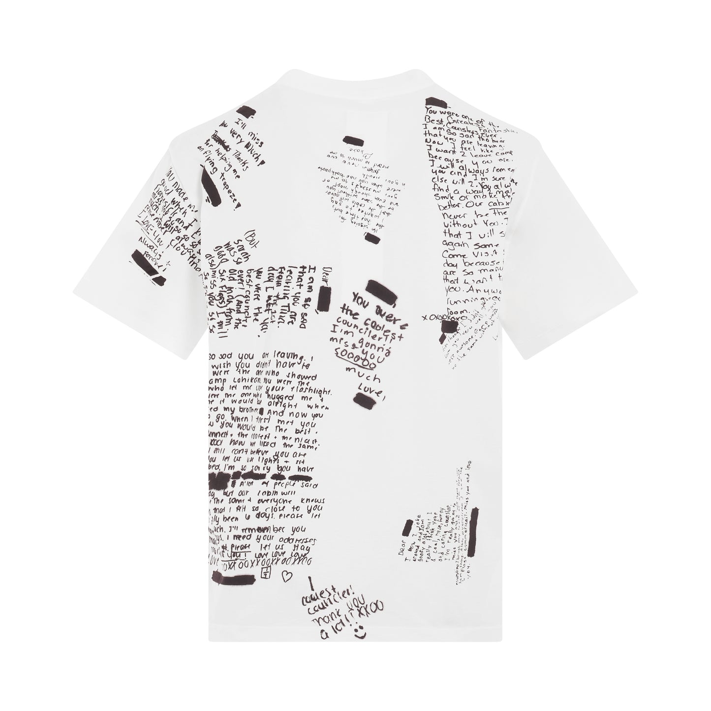 Anonymous Sign Print T-Shirt in White