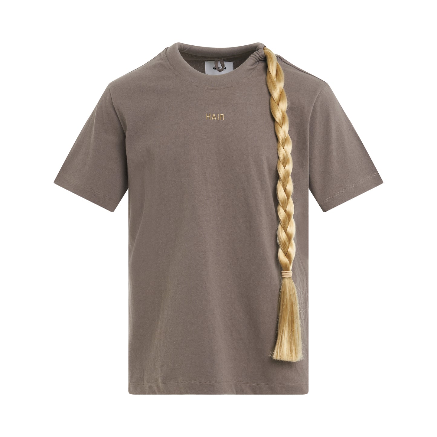 Braided Hair T-Shirt in Grey