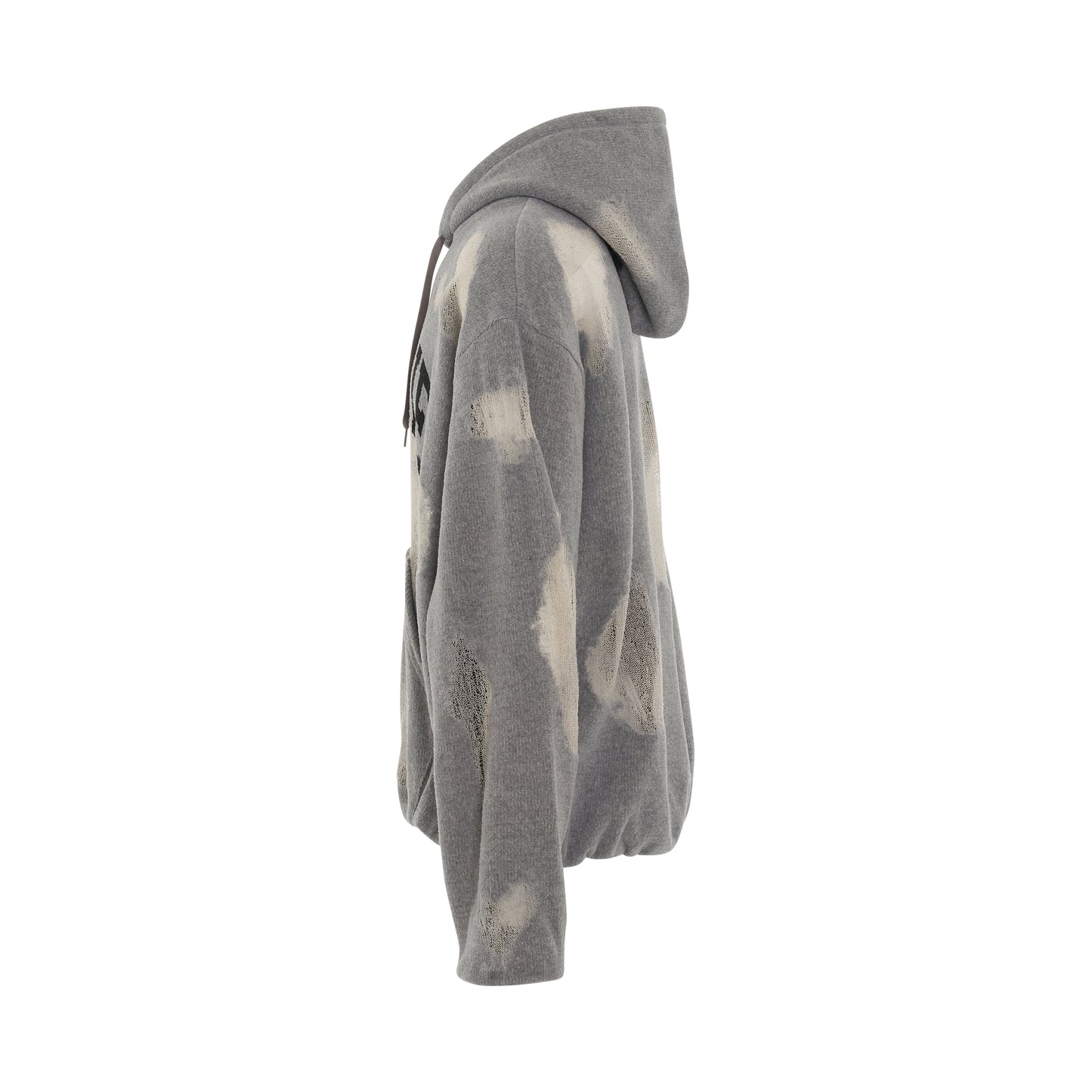 Ripped Off Knit Hoodie in Top Grey