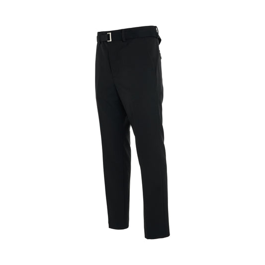 Belt Suiting Pants in Black