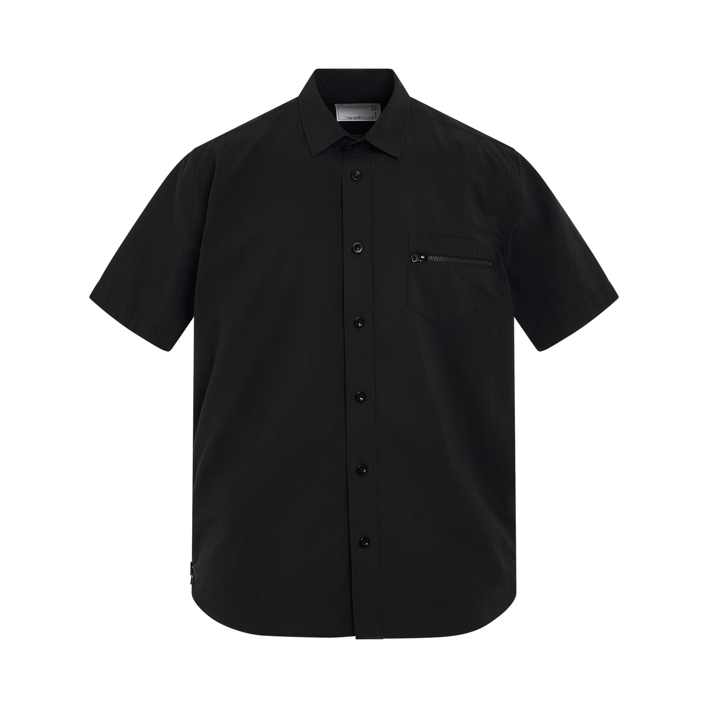 Matte Taffeta Shirt in Black