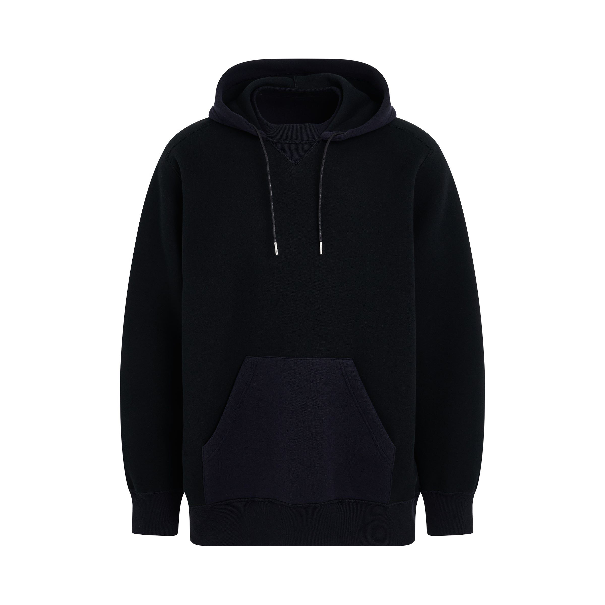 Sponge Sweat Mix Hoodie in Black