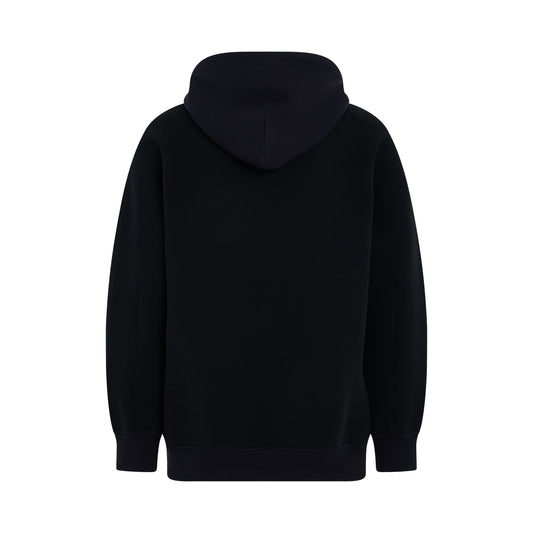 Sponge Sweat Mix Hoodie in Black