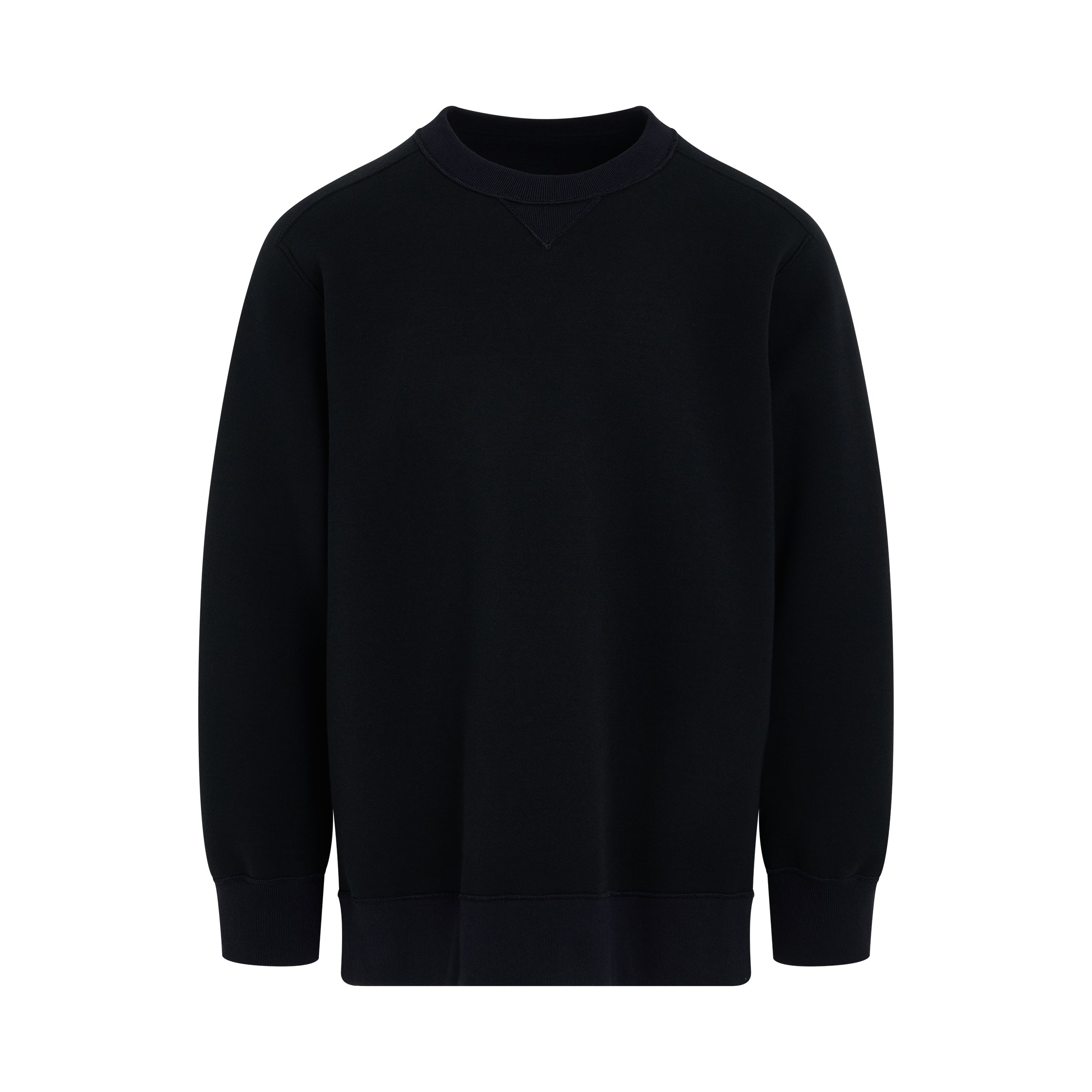 Sponge Sweat Mix Sweatshirt in Black