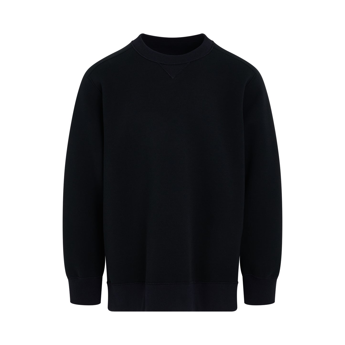 Sponge Sweat Mix Sweatshirt in Black