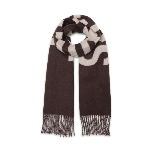 L'echarpe Jacquemus Scarf in Brown/Multicolour