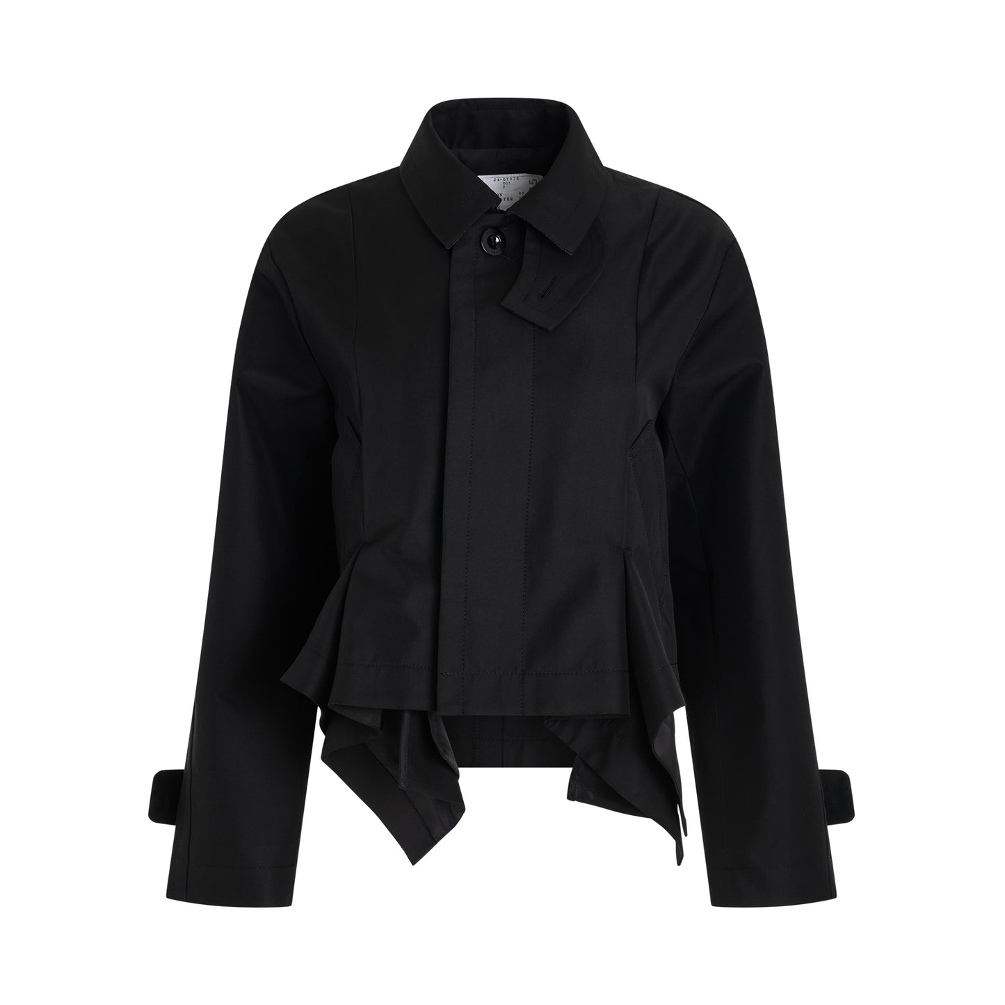 Cotton Gabardine Jacket in Black