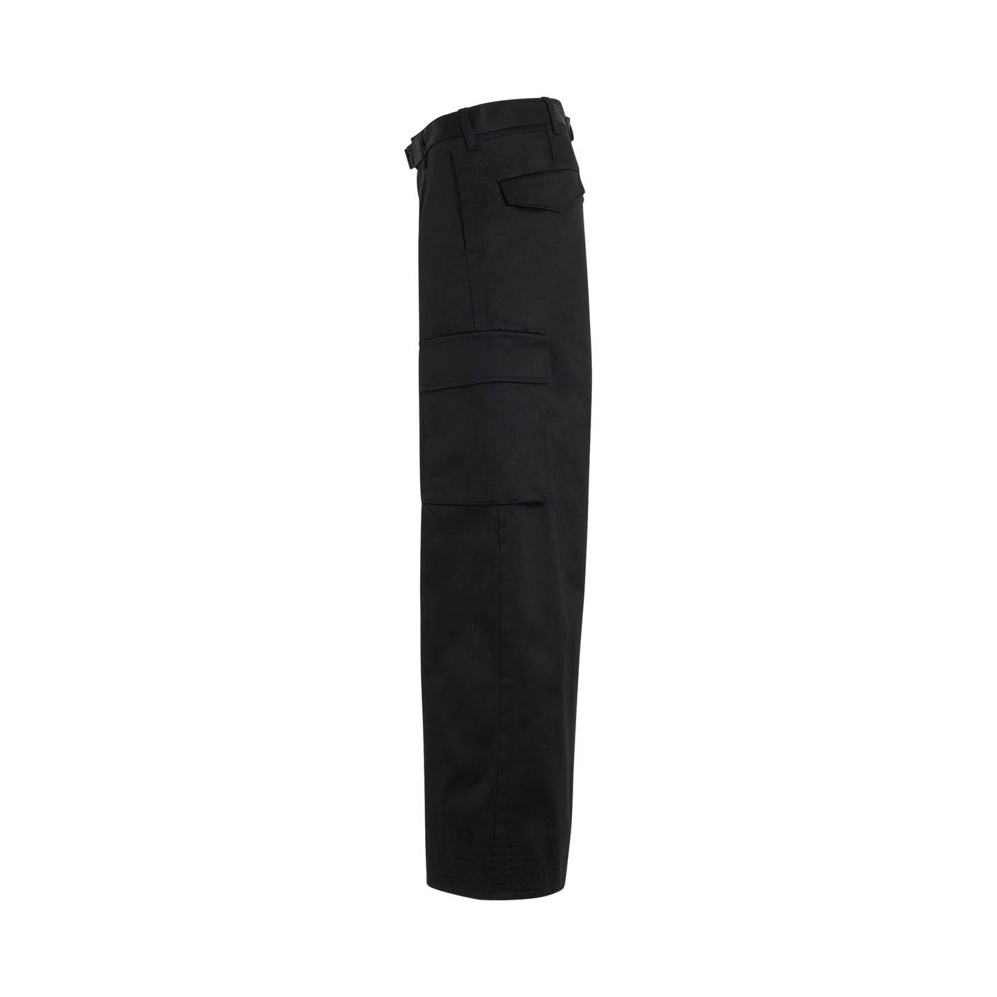 Cotton Gabardine Pants in Black