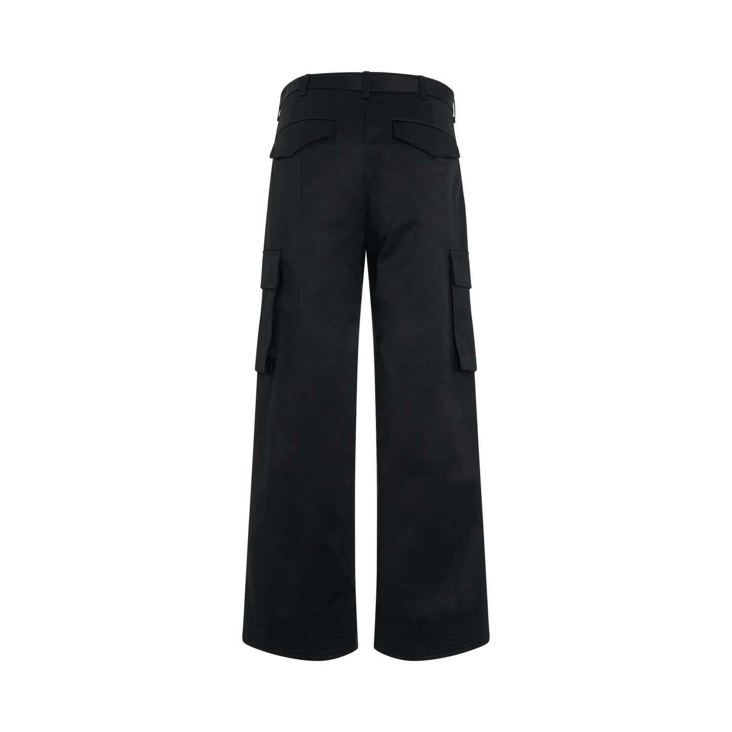 Cotton Gabardine Pants in Black