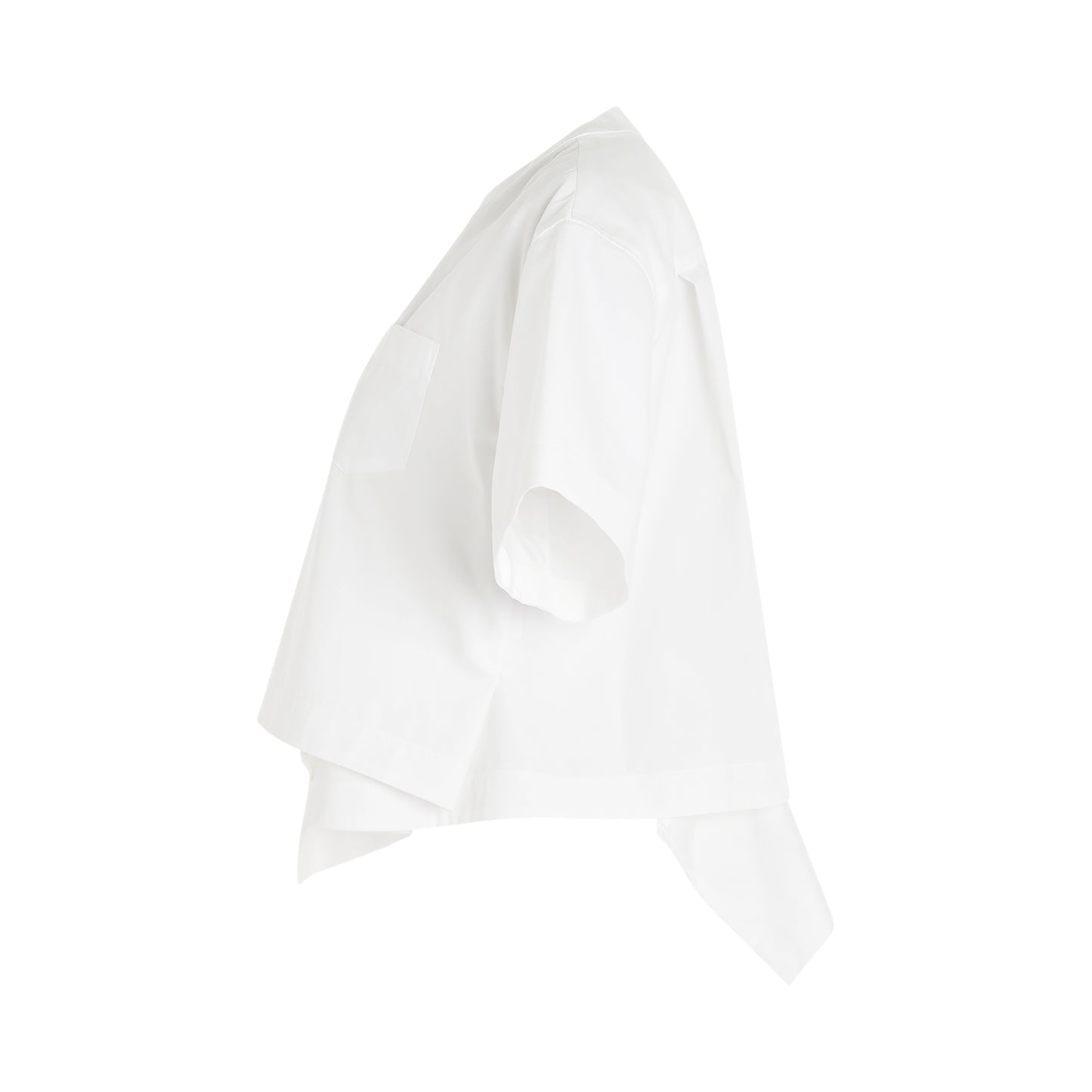 Cotton Poplin T-Shirt in Off White