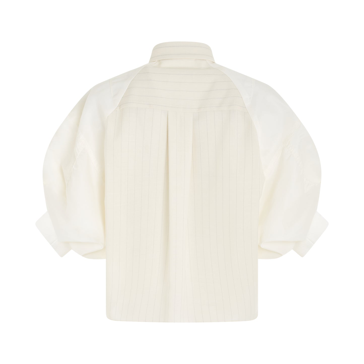 Chalk Stripe Shirt in Off White