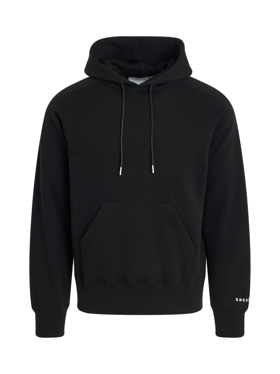 "Simple" Print Hoodie in Black