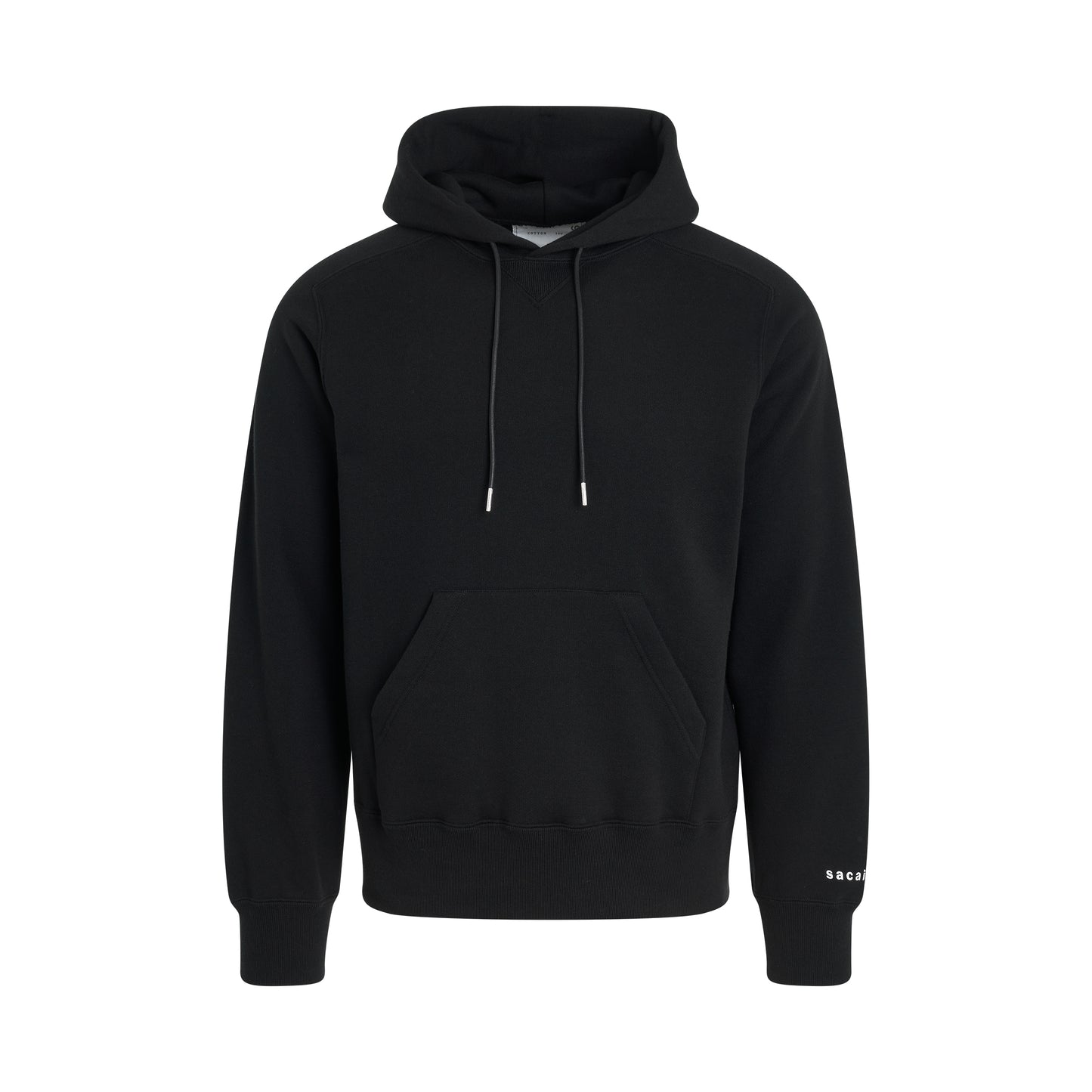 "Simple" Print Hoodie in Black