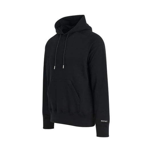 "Simple" Print Hoodie in Black