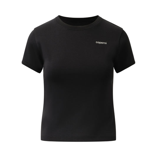 Logo Slim Fit T-Shirt in Black/White