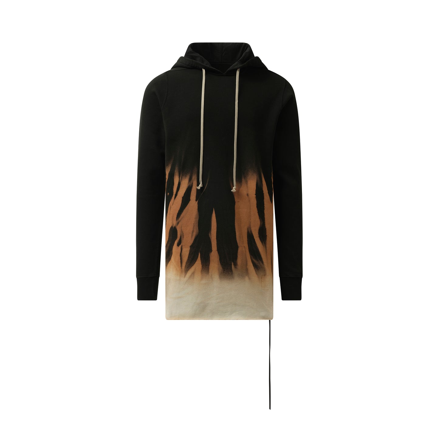 Drawstring Hoodie in Black/Terra