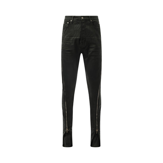 Bolan Banana Denim Pants in Black Wax