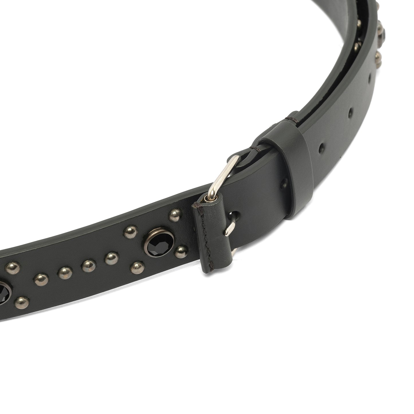 Roll Buckle Belt in Black