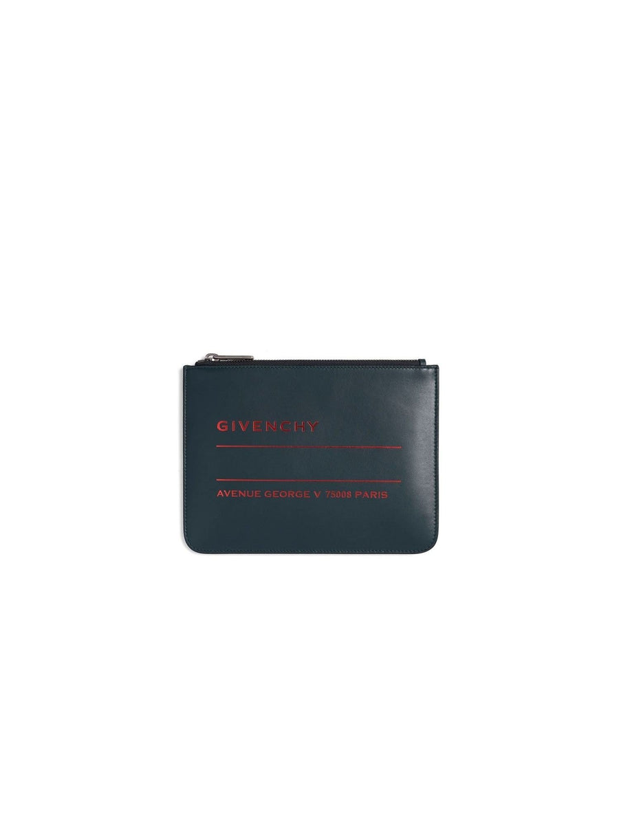Medium Zip Pouch in Oil Blue