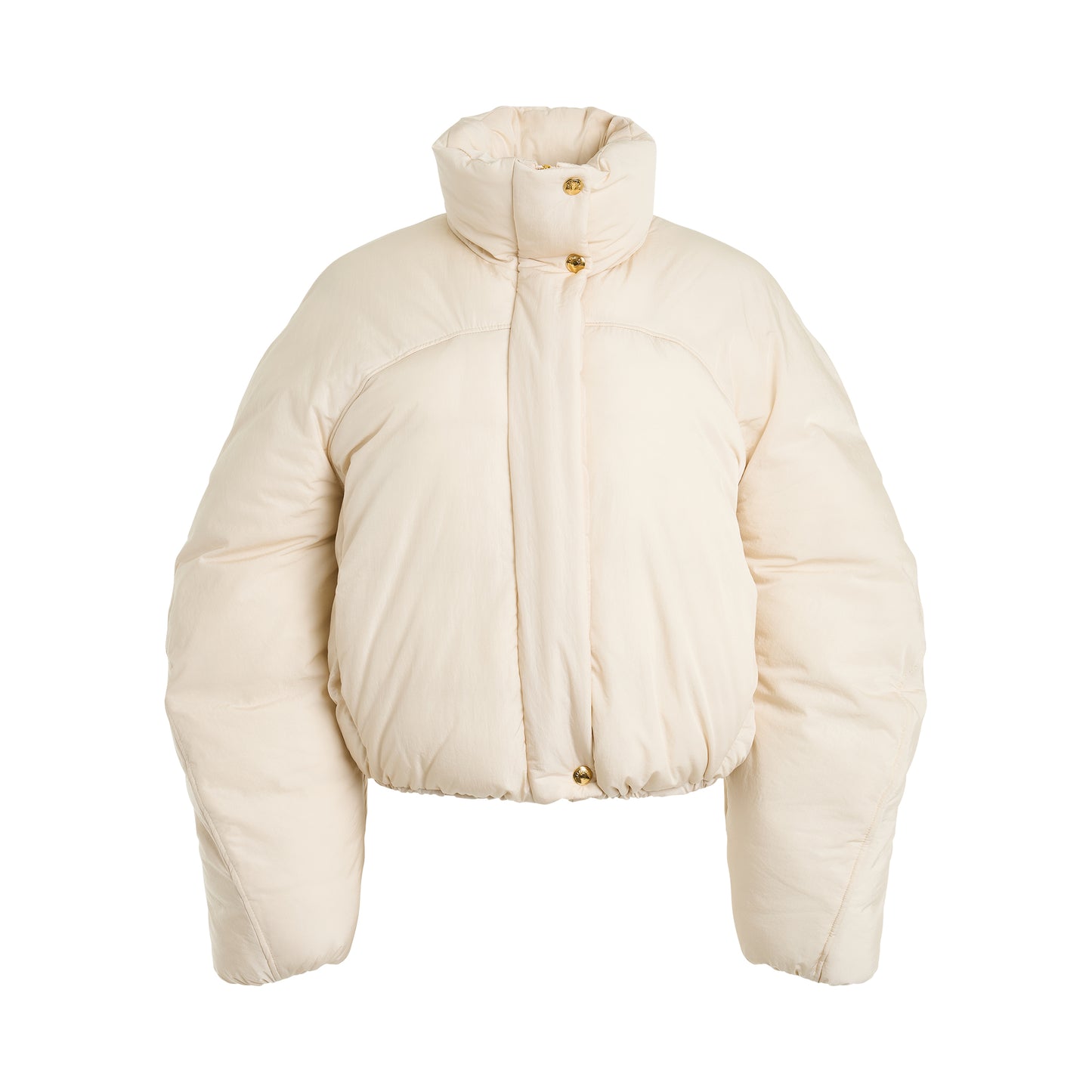 La Doudoune Courte Caraco Jacket in Off White