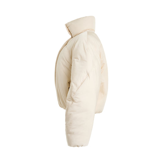 La Doudoune Courte Caraco Jacket in Off White