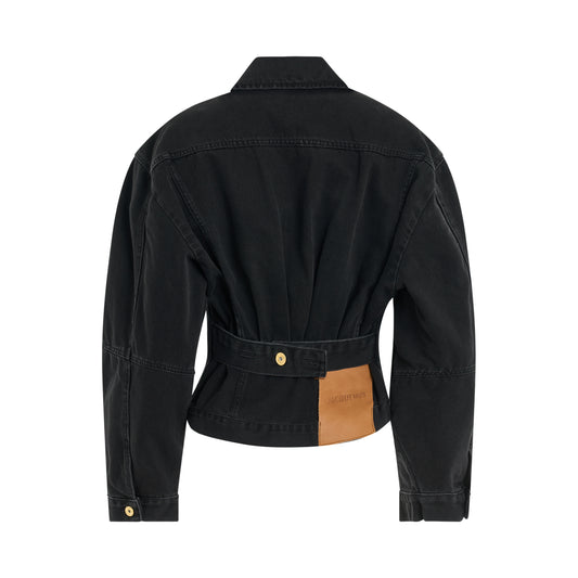 Women La Veste Denimes Jacket in Black