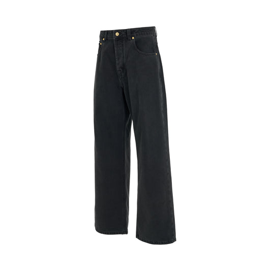 Le Denimes Large Jeans in Black