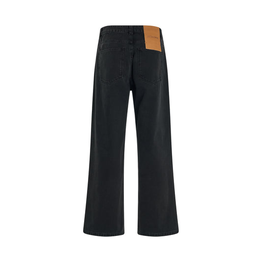 Le Denimes Large Jeans in Black