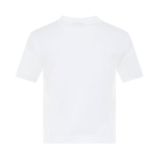 Gros Grain Logo T-Shirt in White