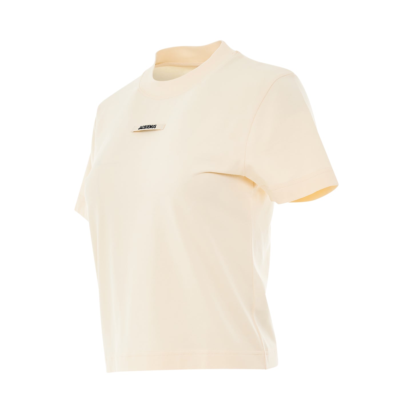 Gros Grain Logo T-Shirt in Light Beige