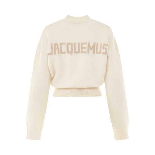 La Maille Jacquemus Sweater in Light Beige