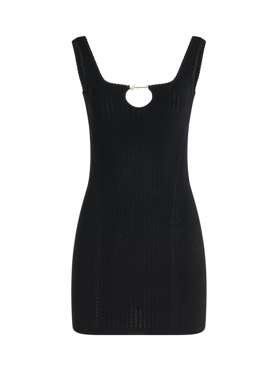 Sierra Lingerie Mini Dress in Black
