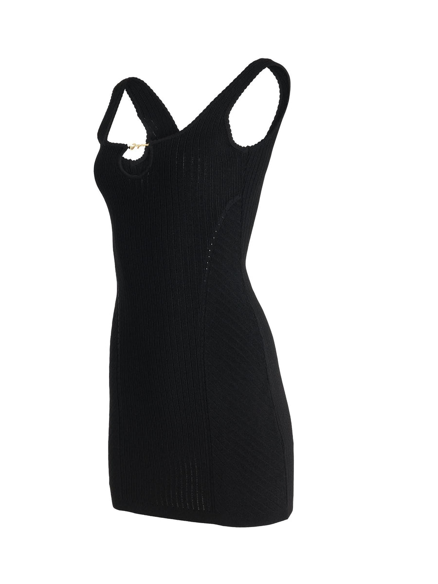 Sierra Lingerie Mini Dress in Black