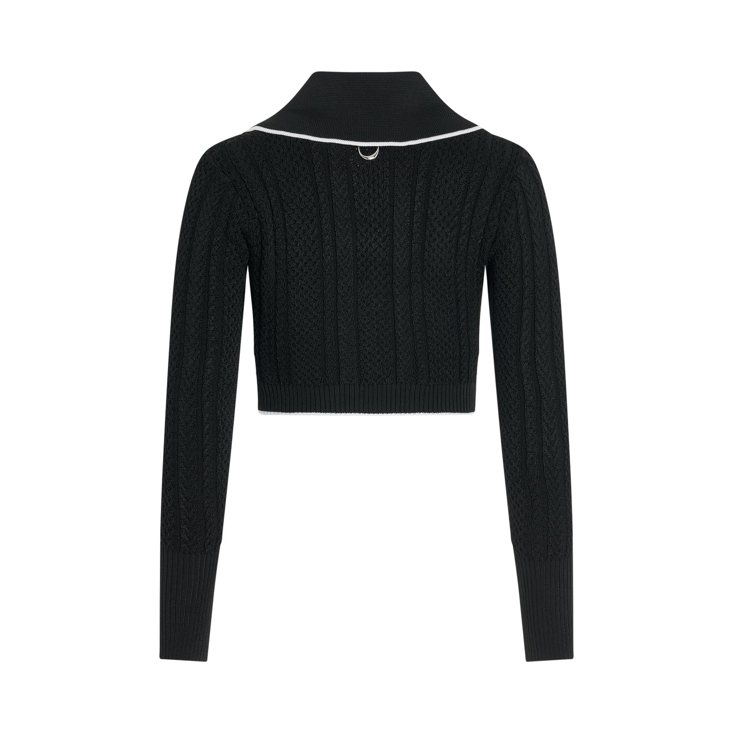 Bela Cropped Cardigan in Black