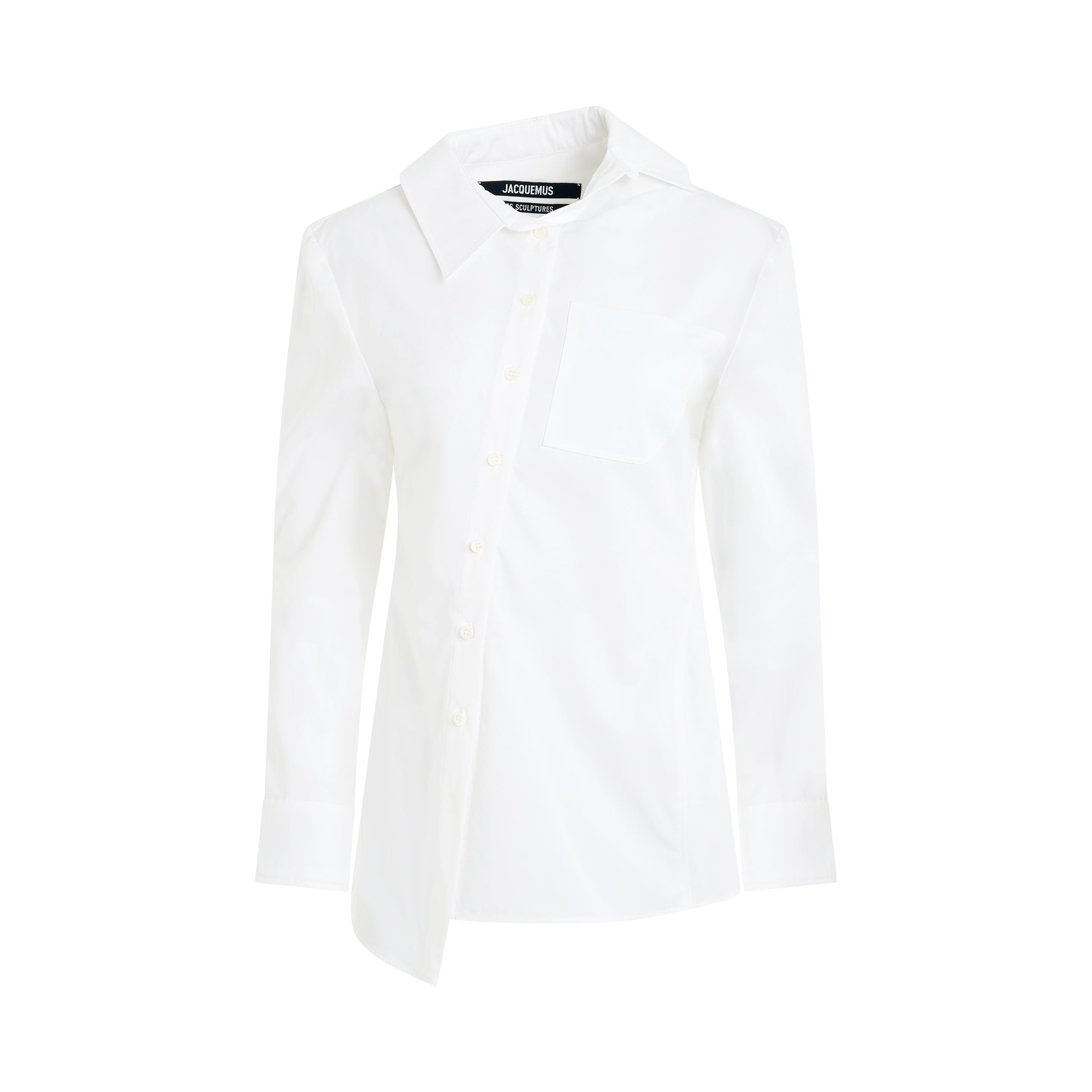 Pablo Asymmetric Shirt in White