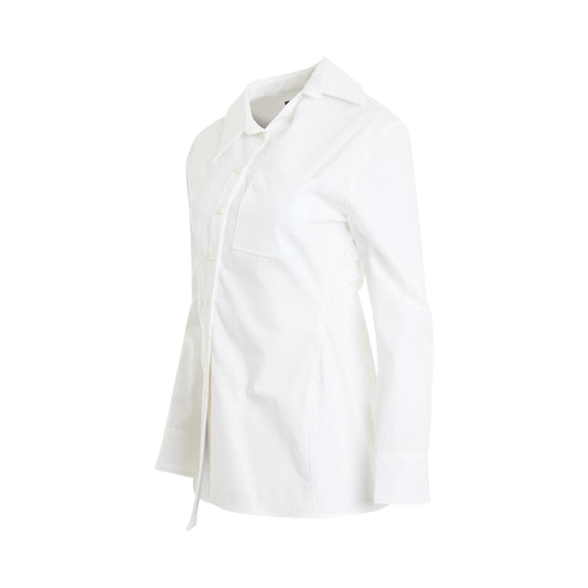 Pablo Asymmetric Shirt in White