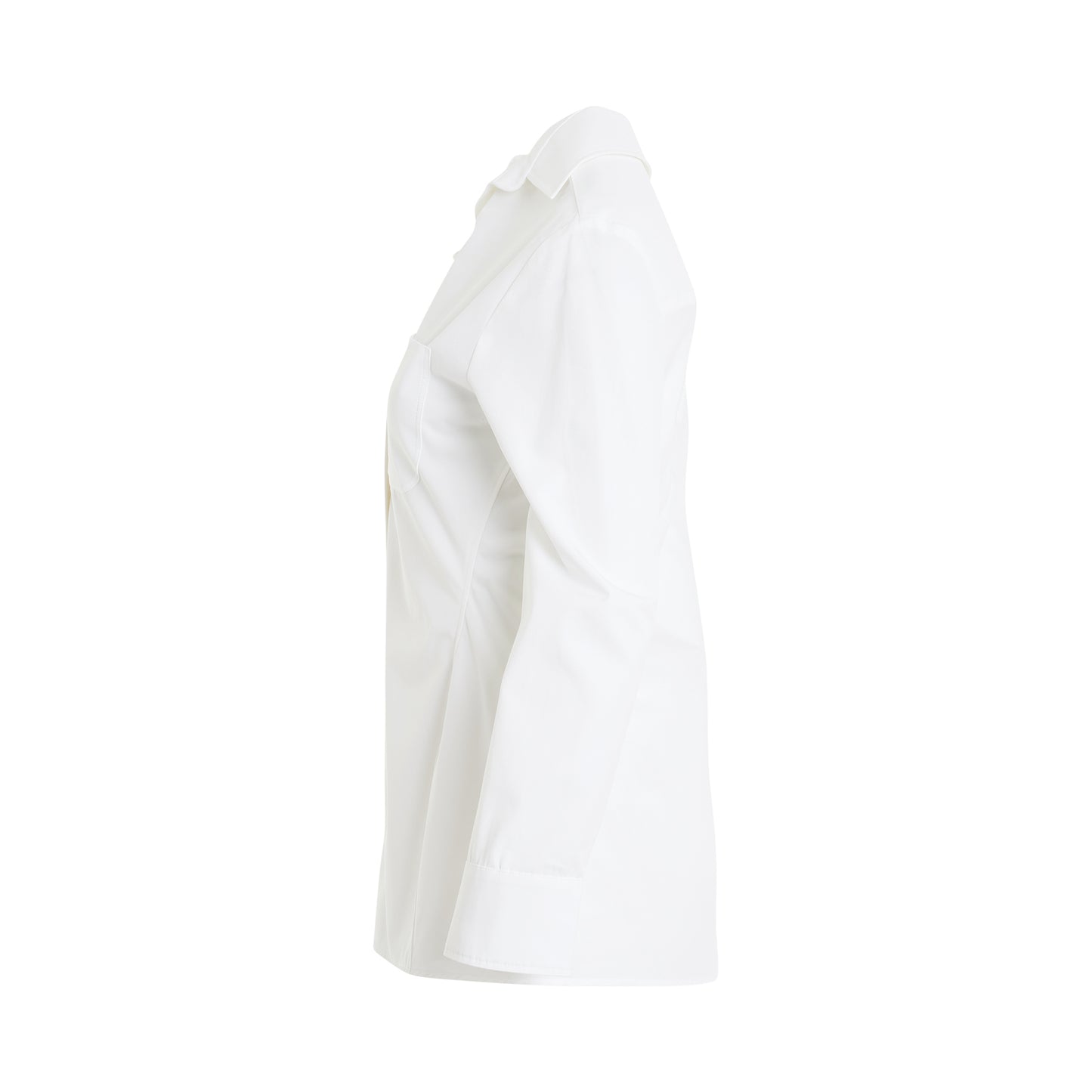 Pablo Asymmetric Shirt in White