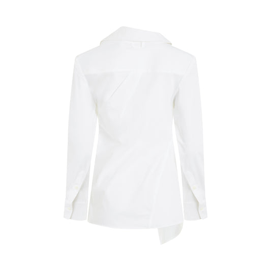 Pablo Asymmetric Shirt in White