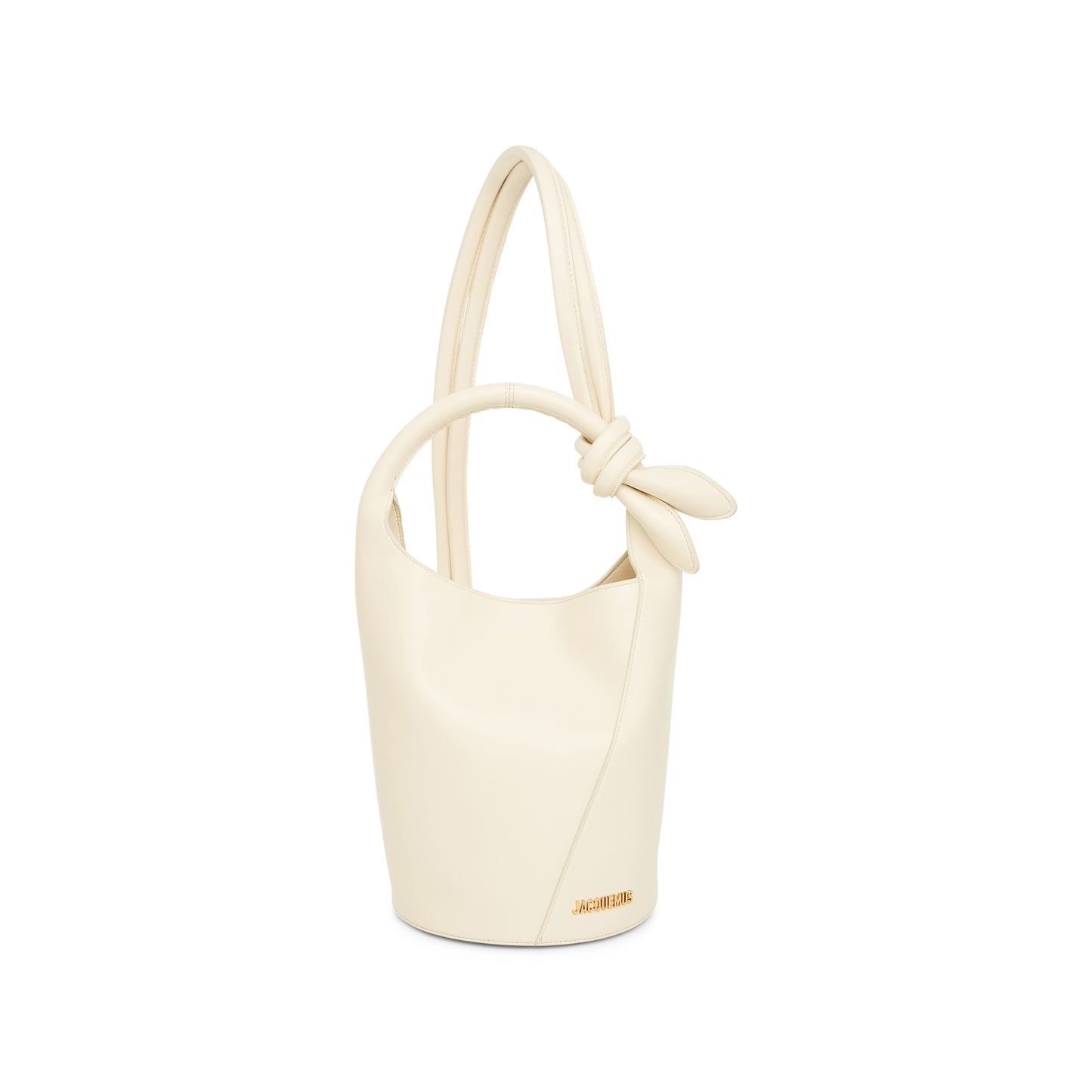 Le Petit Tourni Leather Bag in Light Ivory