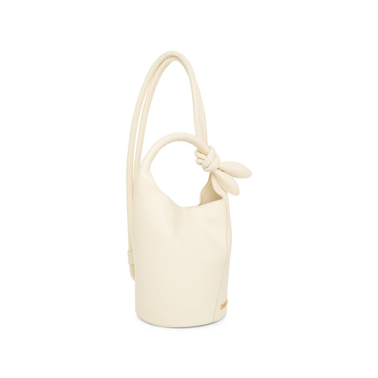 Le Petit Tourni Leather Bag in Light Ivory