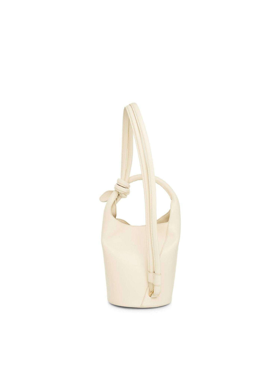 Le Petit Tourni Leather Bag in Light Ivory