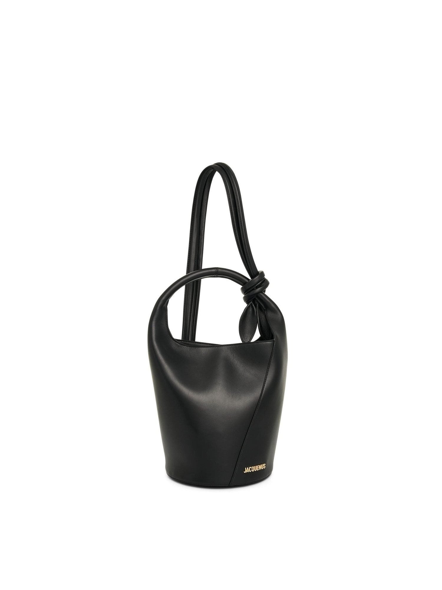 Le Petit Tourni Leather Bag in Black