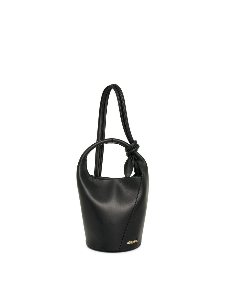 Le Petit Tourni Leather Bag in Black