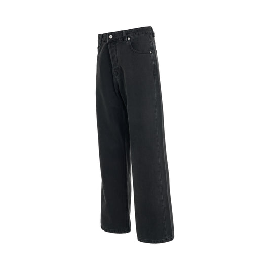 Le Denimes Large Jeans in Black