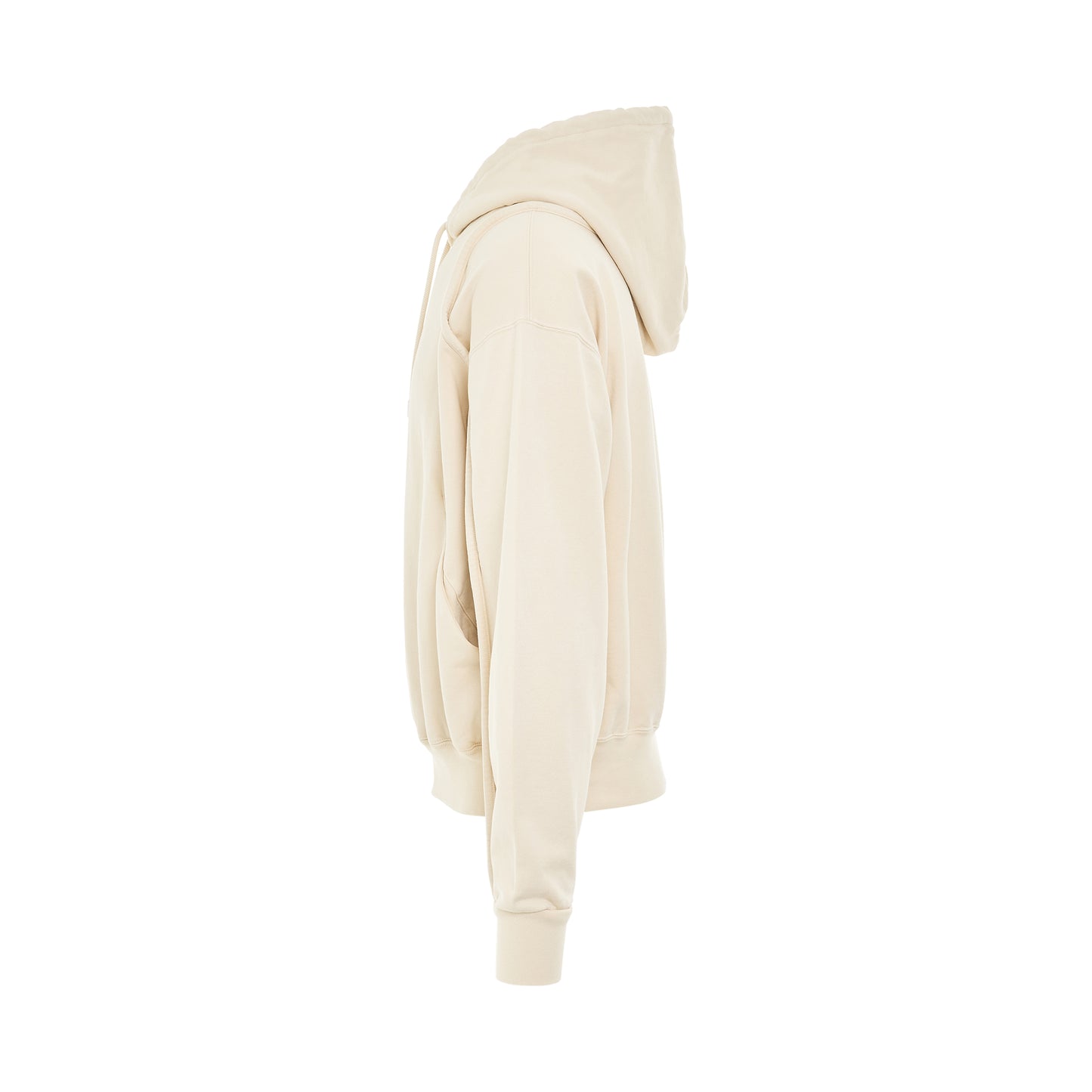 Camargue Warped Logo Hoodie in Light Beige